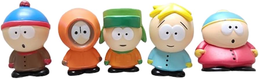Amazon.co.jp: サウスパーク フィギュア 5点セット 置物 PVC製 展示用
