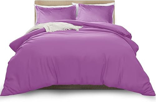 Miniatura 56 de MOONLIGHT20015 Funda de edredón gris tamaño Queen – Suave juego de funda de edredón de microfibra de doble cepillado de 3 piezas con cierre de Gris