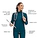 Kitmaz Scrub Jackets for Woman- Zip Front Soft Stretch Stand Collar Classic Fit with 3 Pockets(Caribbean, Medium)