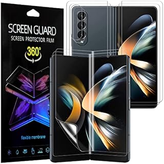 ZCDAYE Two Sets Screen Protector for Samsung Galaxy Z Fold 4 5G, HD Clear Soft Protective Film for Samsung Z Fold 4 - Transparent