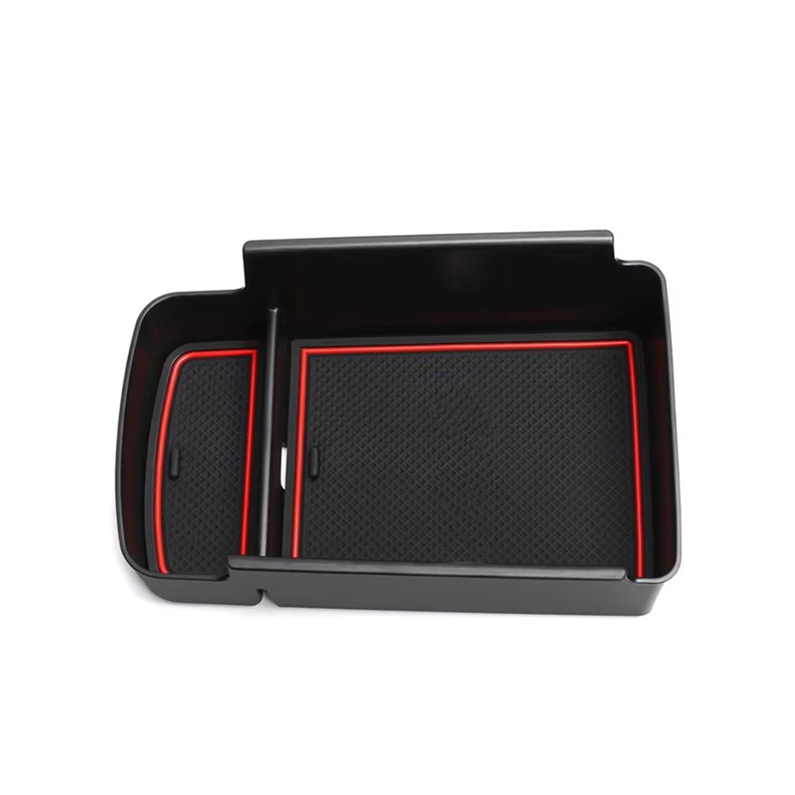 HNDZCYSMGS Boot Organiser Compatible With Chevrolet For Trax RS 2024 2025 Center Console Storage Armrest Box Tray Interior Tidying Accessories(Red)