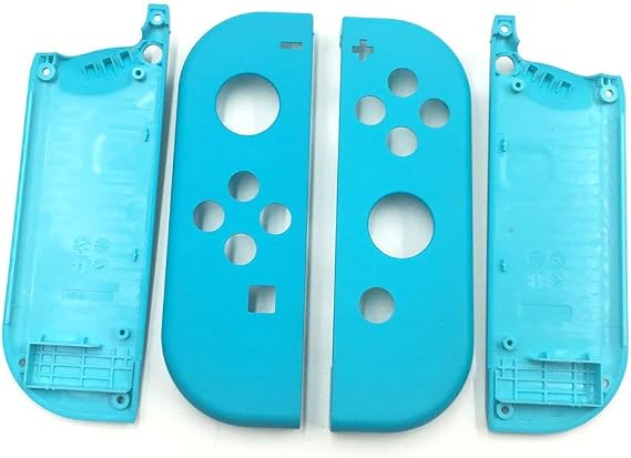 DIY Replacement Housing Shell Case with Middle Frame for Switch NS Console Cover Plate (Blue)