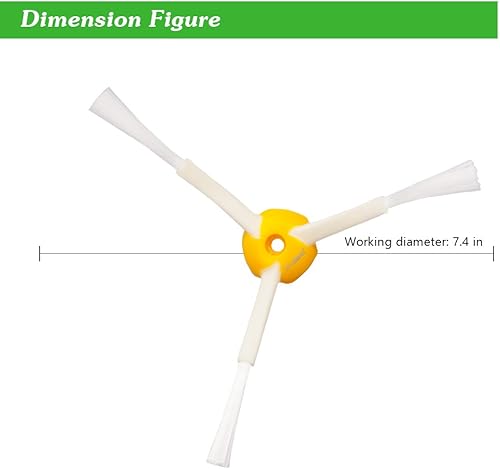 Miniatura 4 de I clean Irobot Roomba - Piezas de repuesto para cepillos laterales, compatibles con Irobot Roomba 675 690 650 595 560 550, cepillos laterales