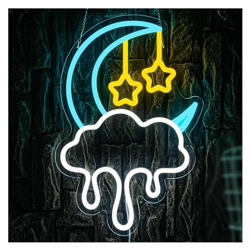 Néon nuage étoile lune contre la peur du noir veilleuse bébé intensité variable chambre