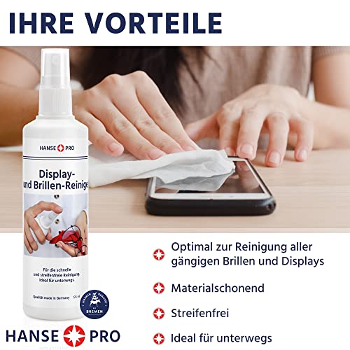 Brillenreiniger Hanse Pro, 2 x 125 ml für Brillen und Displays