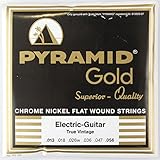 Pyramid Gold Heavy Flatwound Electric Strings 13-56