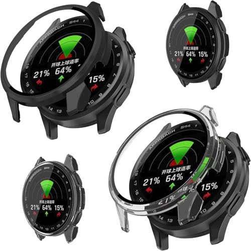 [2���Z�b�g]For (GARMIN) Approach S50 �Ή� �P�[�X �yHNWEIWEI�z PC+�����K���X�t ��̌^ �ی�P�[�X �K���X�t�C������̌^�P�[�X ���˒ጸ �w��ጸ ���{�� �S�ʕی� �ώw�� ������ �����ߗ� (GARMIN) Ap