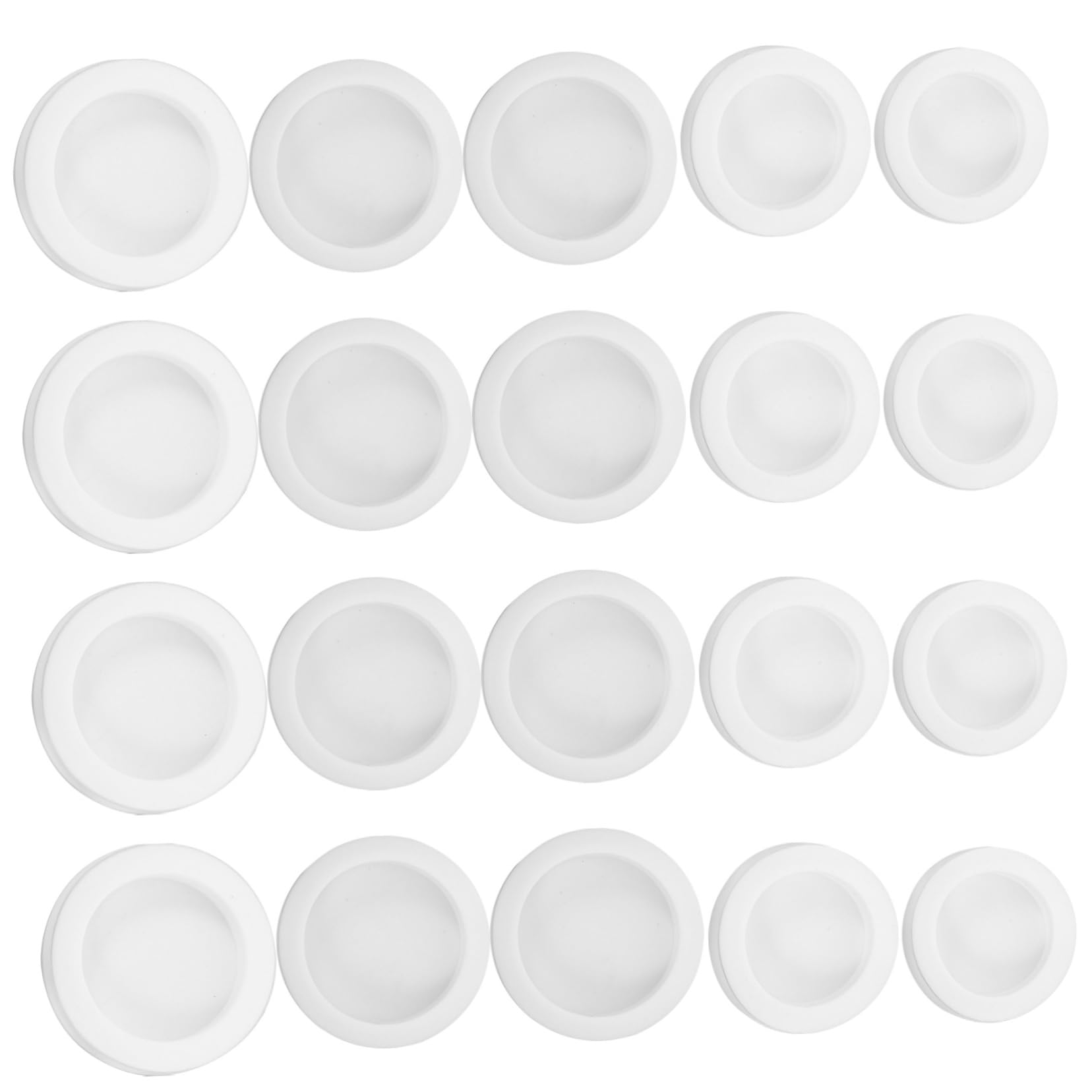 Angoily 50Pcs Silicone Piggy Bank Plugs Round Money Jar Stoppers for Coin Savings Box and Stylish Replacement Covers Various for Easy Access and Use