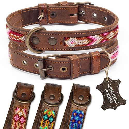 Hundehalsband Aus Spitze Mit Perlen – Verstellbar, Größe XL (Halsumfang 35–40 Cm), Weiß, Für Hunde & Katzen