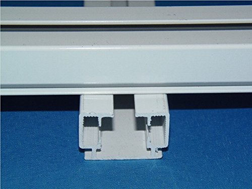 GOWE motorizzato tenda binario, larghezza 1 m - 3,3 m, binario singolo, colore 190 cm di larghezza.