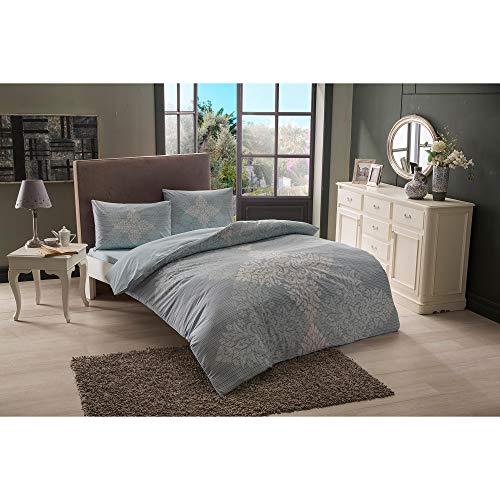 A.C.T. TAC Janna Nevresim - Juego de Funda nórdica y Funda de Almohada (Talla única, 100% algodón, 3 Piezas)