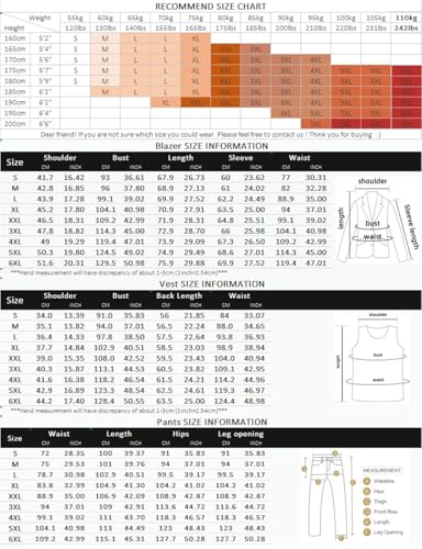 Men 3-Piece Business Formal Suit Wedding Groom Slim Fit Blazer Vest Pants Tuxedo Outfit3