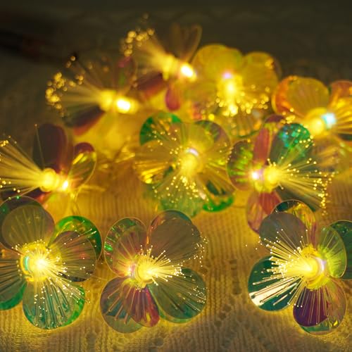 TaimeiMao Guirlande Lumineuse en Forme de Fleurs 1,5 m - 10 LED, Guirlande Chambre Enfant, Guirlande Lumineuse Intérieur, Décoration Chambre Ado Fille,...