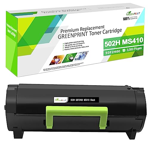 GREENPRINT 502H 50F2H00 Cartouche de Toner Compatible 5000 Pages Haute Capacité pour MS410d MS410dn MS415dn MS510 MS510dn MS315dn MS310d MS310dn MS312dn...