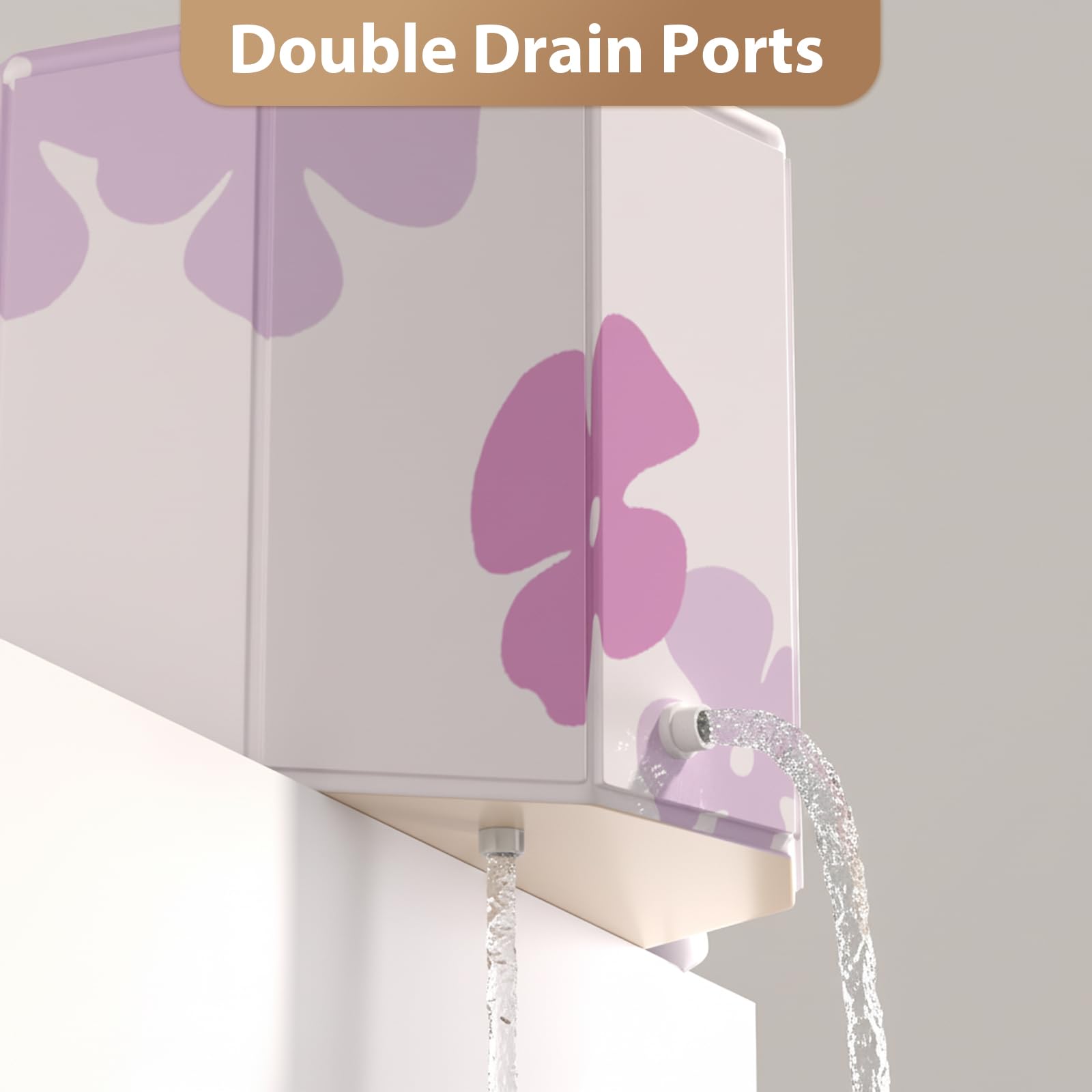 Vasca da bagno pieghevole per adulti – Vasca da bagno indipendente portatile, ideale per SPA a casa, all'aperto e per la famiglia 120 x 52 x 45 cm (bianco)