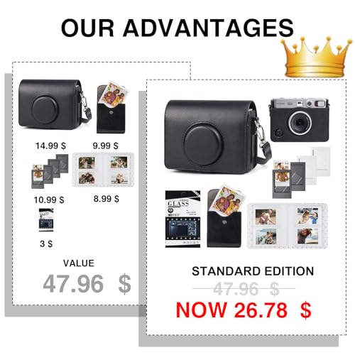 Estuche para cámara Fujifilm Instax Mini EVO negro miniatura 3
