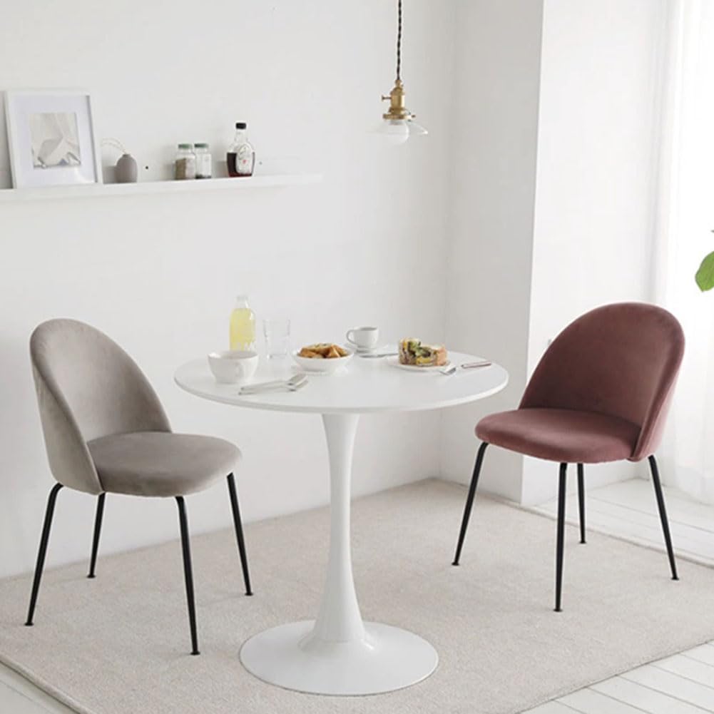 Générique Table Ronde Moderne Motif Tulipe - Idéale pour Salle à Manger, Salon ou Cuisine - Design élégant, diamètre 90 cm - Parfait pour Un intérieur Contemporain.