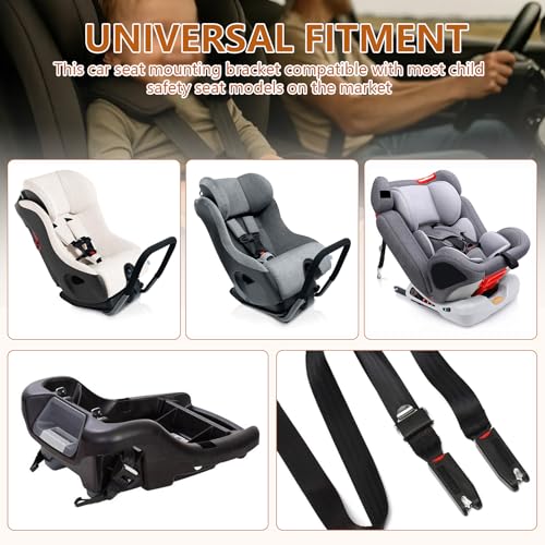 Image of Chelhead Safe Cars Seat Mount Bracket Universal Child Seat Anchor Kit | with 2 Adapter Easy Installation Universal Compatible with ISOFIX Child Safety Seats