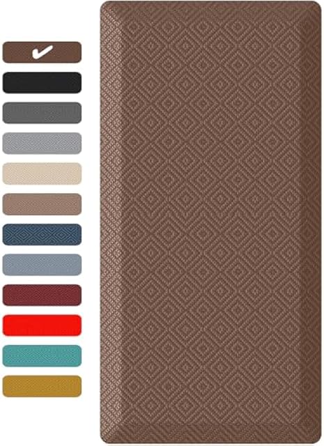 Ophanie Kitchen mats for Floor, 3/4 inch Thick,20x39 Anti Fatigue Cushioned Mat,Kitchen Rugs,Waterproof,Comfort Ergonomic Standing Mat for Office,Home,Sink with 99+ Pairs of Anti-Slip Bottom Ridges