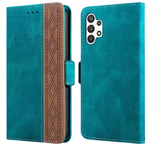 Étui de style portefeuille Samsung Galaxy A32 5G vert pour ne plus jamais oublier vos cartes