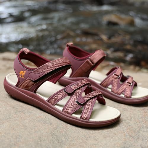 CAMEL CROWN Hiking Sandals for Women Strappy Water Sandals Comfortable Lightweight Walking Sandal for Outdoor Sport2
