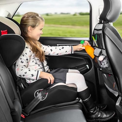 reer Autorücksitz-Organizer TravelKid Tidy, schmutzabweisend, viele Taschen, für alle Autositze, auch Sportsitze, grau