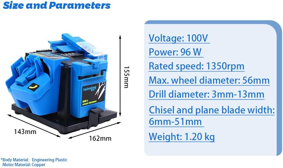 Miniatura 7 de Afilador de brocas eléctrico multifunción Máquina de afilado eléctrico Cortador eléctrico Máquina de afilar cortador doméstico Afilador de tijera