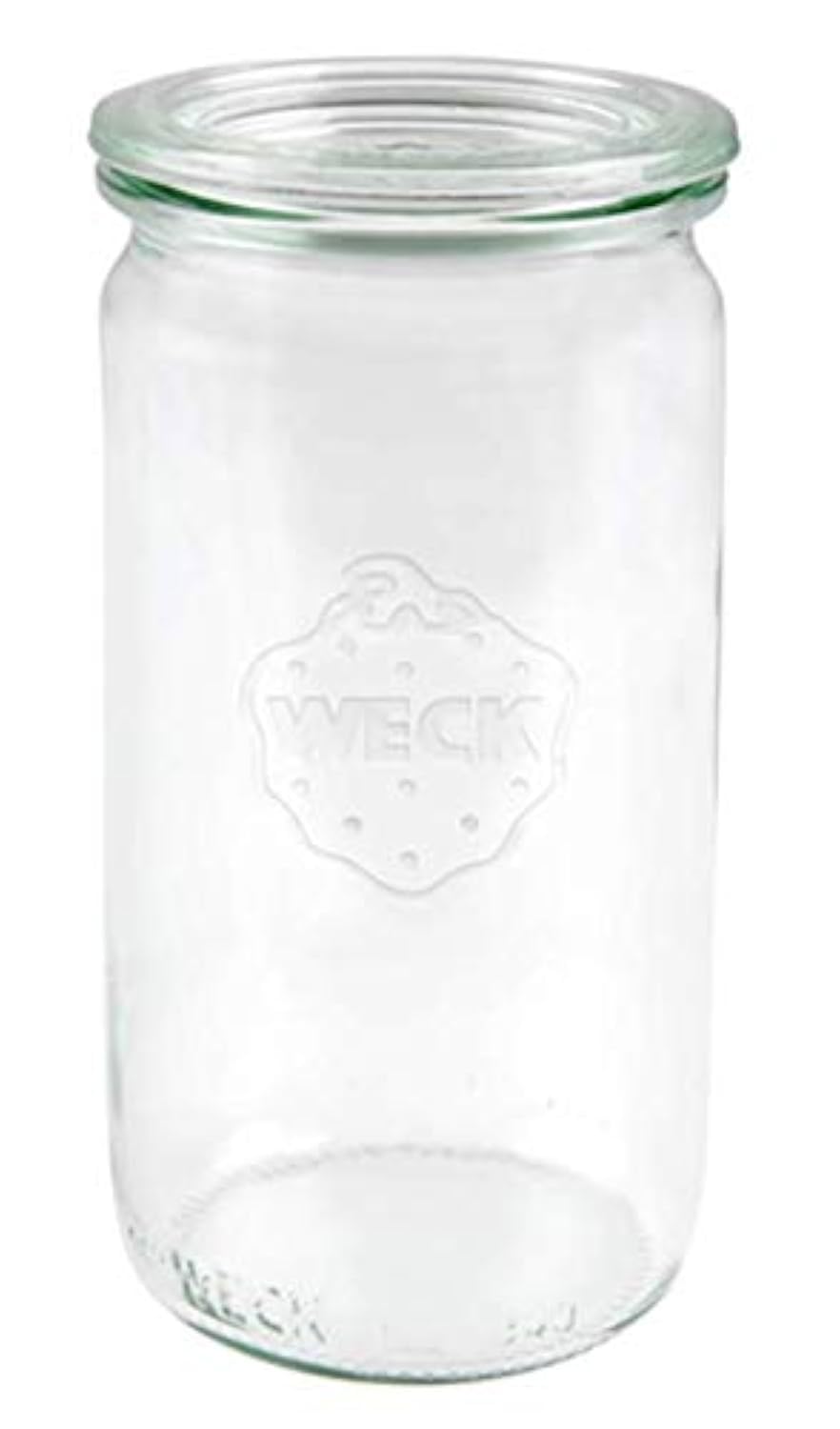 Amazing child Montessori SET OF SIX Small 340ml Weck Cylinder Jars 13cm high. German Made Classic Design. Model 975