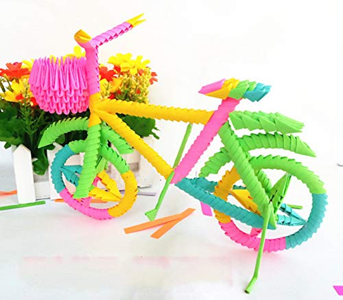 YJIUYUANQ 3D Fun Projects Paper Craft Making Kit - Bycicle Design - 15x20cm, As Show