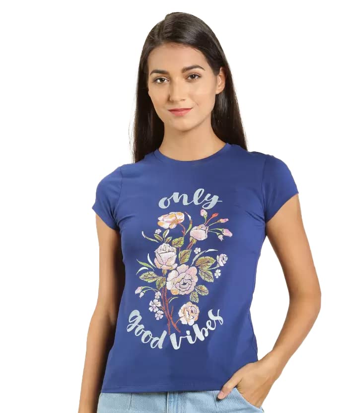 Image of Lyra Women's Cotton Regular Fit T-Shirt