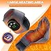 Cordless Ankle Massager with Heat, Ankle Heating Pad, USB Rechargeable Heated Brace Wrap Warmer, 5 Heat Levels, 3 Vibration Modes, Auto Shut Off