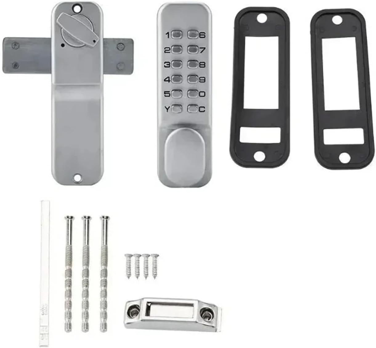 Waterproof Exterior Lock Gate Opener Digital Door Lock Code/Password Mechanical Deabolt Keyless Outdoor Garden/Home Wooden Door