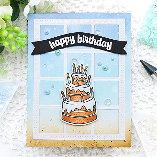 Cyfun Design AZTXUSCYSKWX-S01M01-H5919 Dotted Square Frame Set Background Metal Cutting Dies thumb #3