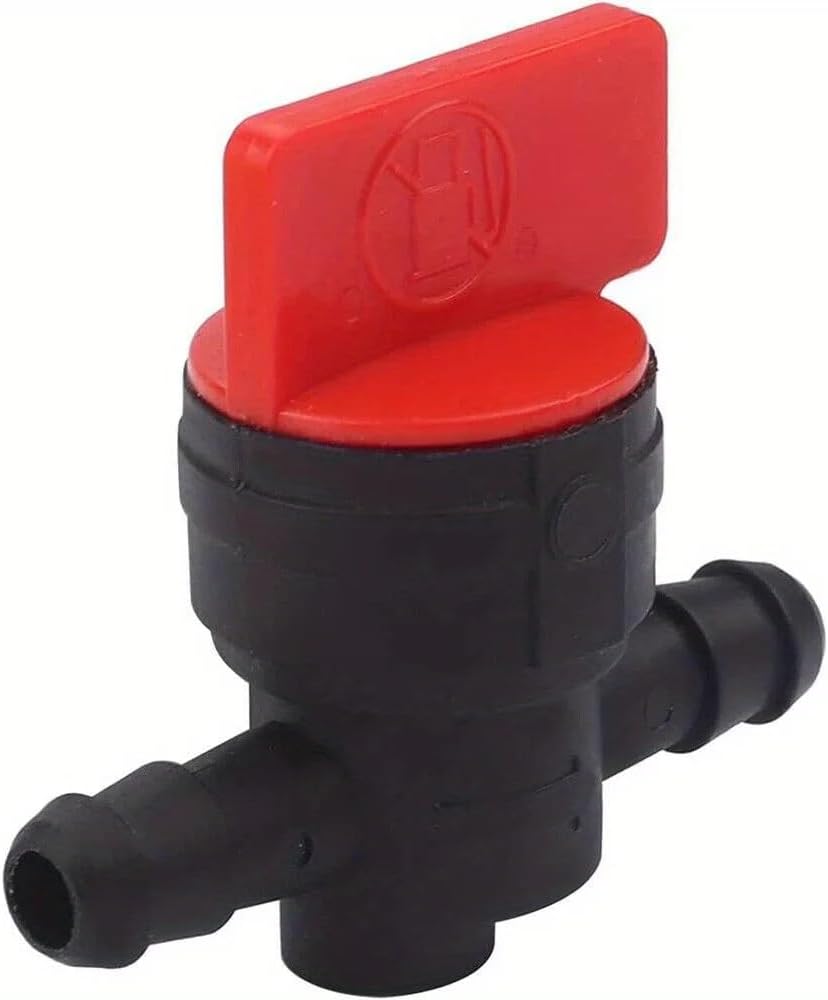 1/4" in-Line Petrol On-Off Fuel Tap Switch Plastic Fit for Motorcycle Quad Bike Lawnmower ATV Car Accessories