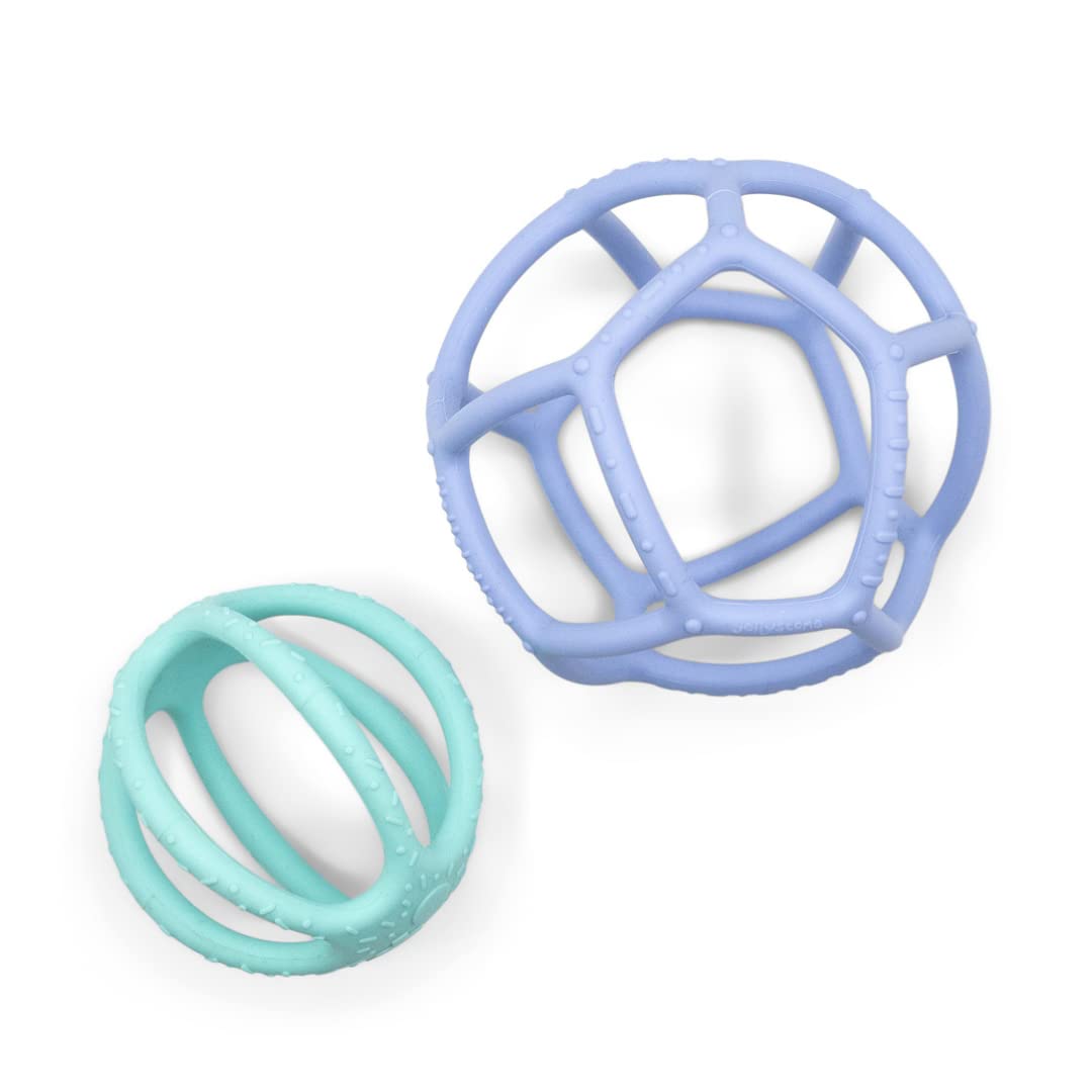 Jellystone Designs Sensory and Fidget Ball 2 Pack, Soft Mint/Soft Blue (SB2SM)