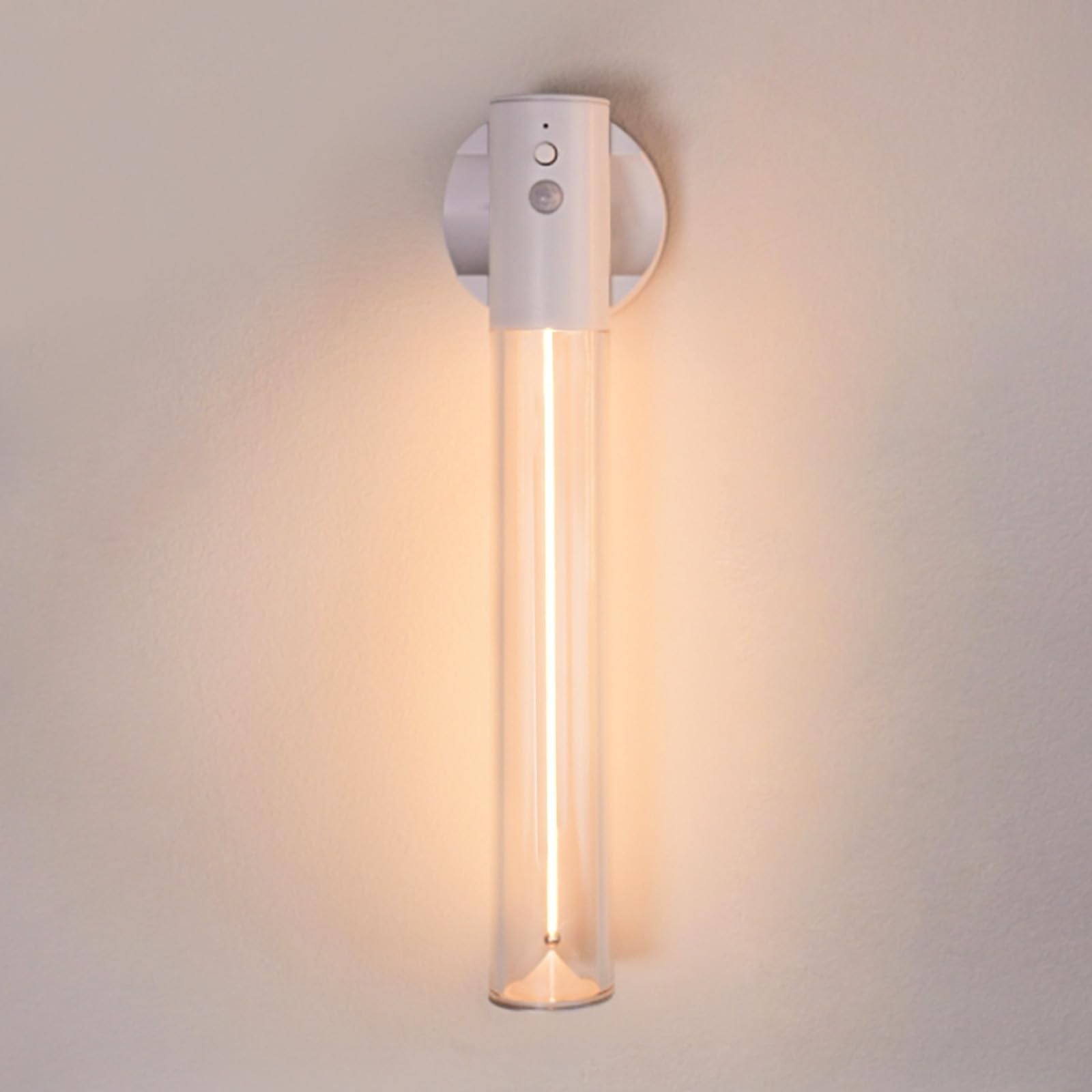 AUGE LIGHT Motion Sensor Light, Rechargeable Wall Light for Hallway, White