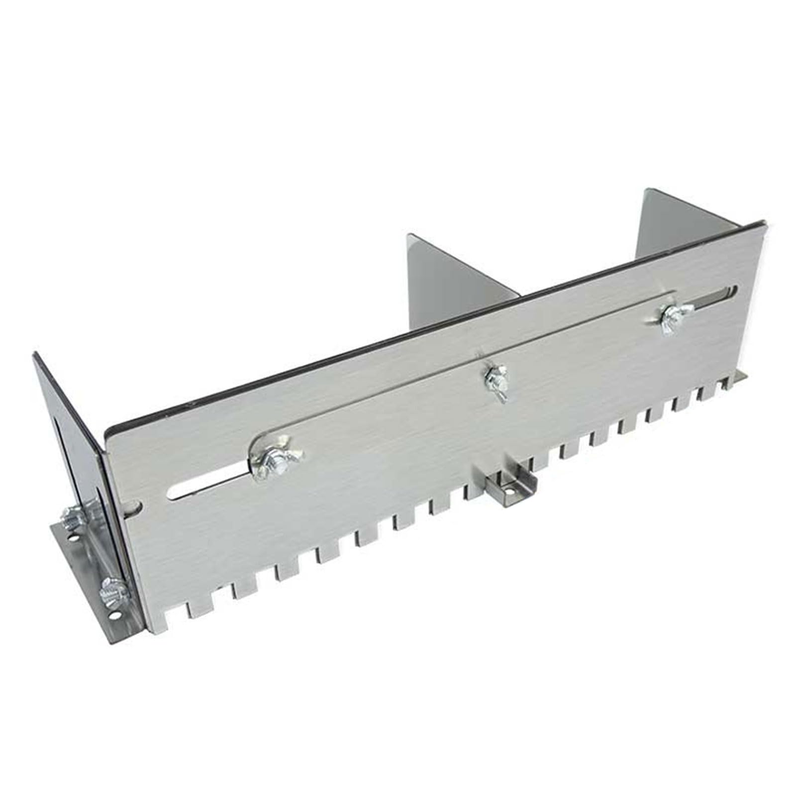 Pxzh Type 800B Multipurpose Stainless Steel Grooving Tool With Interchangeable 10Mm And 12Mm Notches For Construction Projects Stainless Steel Notched Trowel