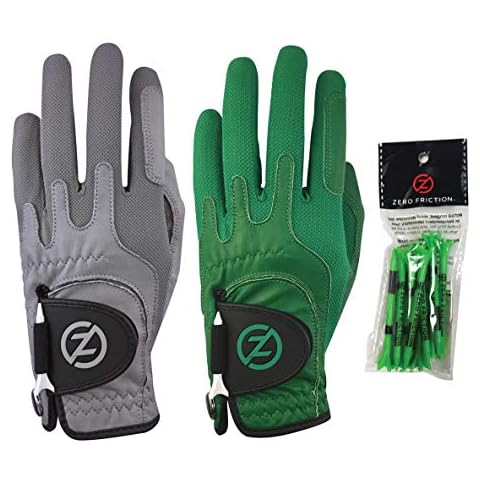 Zero Friction Herren Cabretta Elite Linke Hand Universal-Passform Golfhandschuh 2 Packung Cover
