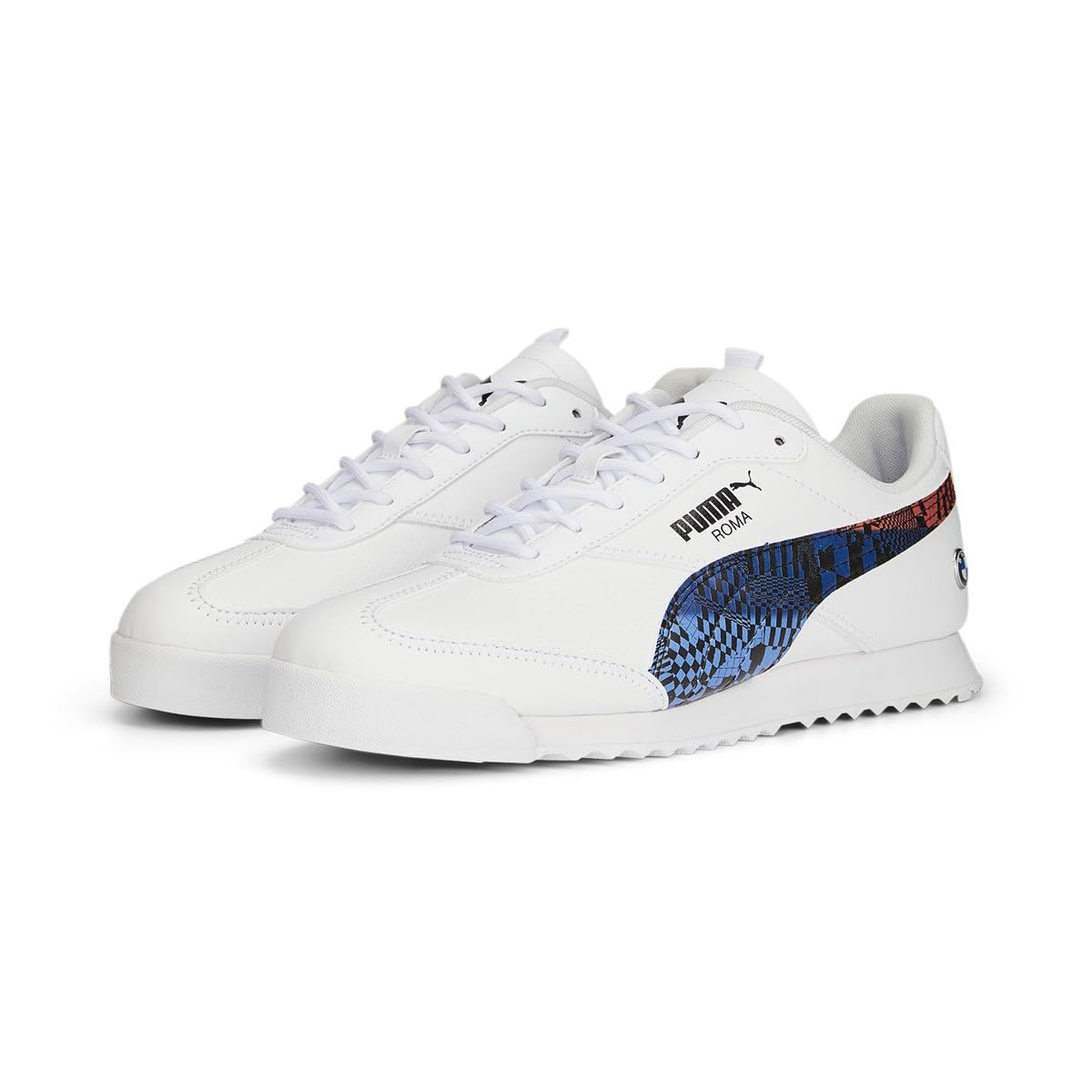 PUMA Tenis Hombre BMW MMS Roma Via, Blanco Azul, 42 EU