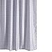Produktbild CHL Duschvorhänge Form Proof Beständig Waschbar Grau Checker Stoff für Badezimmer Wasserdicht und Mildewproof Europäischen Stil, 260 × 200 cm