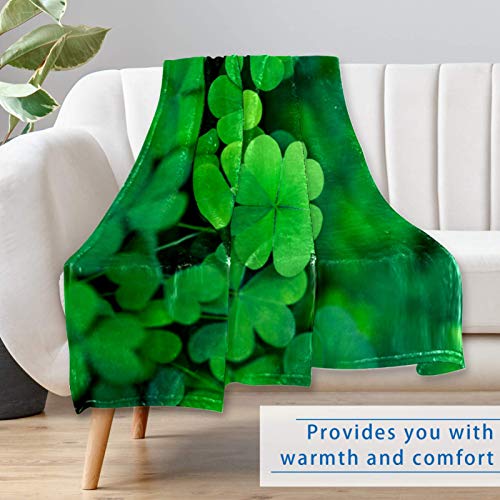 Couverture trèfle douce contre le froid : plaid chaud 150x100 pour lit et extérieur - 7