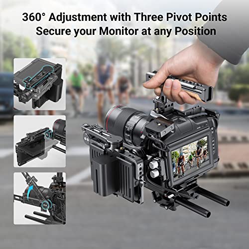 Support EVF SmallRig 3507 réglable rail NATO accessoire fixation moniteur - 4