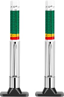 Epkanty Color Coded Tire Tread Depth Gauge (Pack of 2) - Accurate 1/32 Inch Readings for Safer Driving