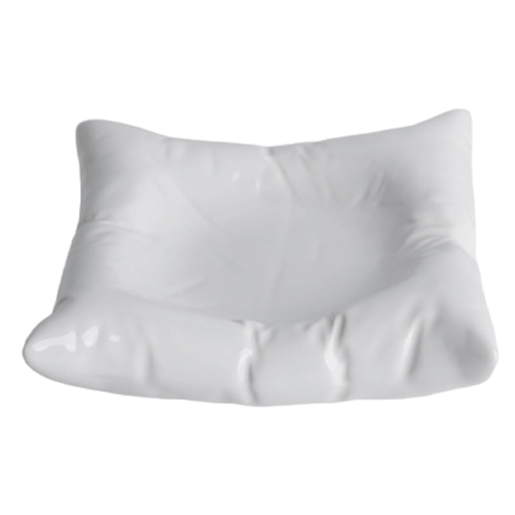 Yeaxxsqy 8" Square Ceramic Pillow Shaped Salad Plate, Decorative Plate for Dessert Salad Fruit Steak Snacks