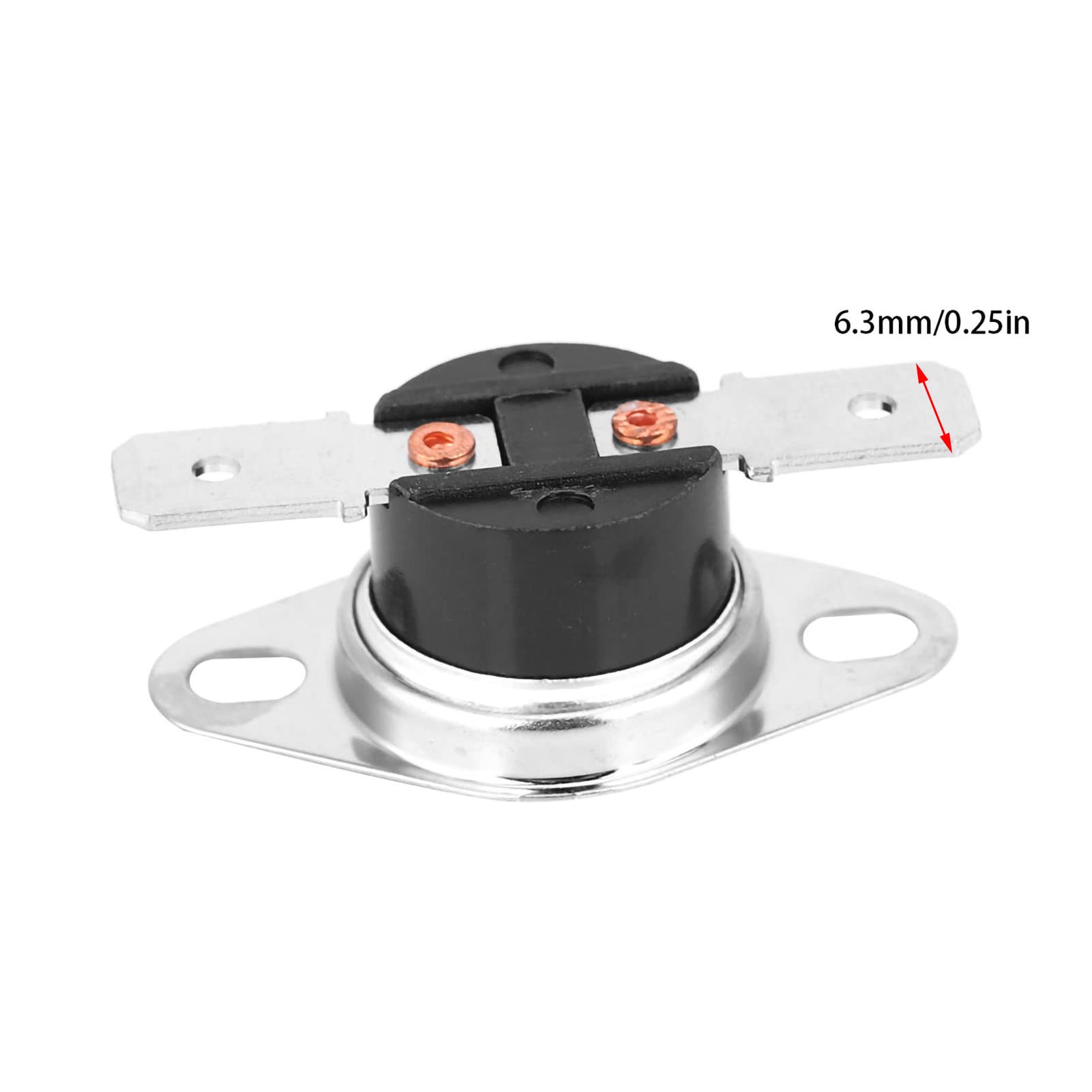 5 Pz KSD301 Interruttore di controllo termico della temperatura del termostato, 250V10A NO, Interruttore termico del termostato di controllo della temperatura dell'interruttore(115)