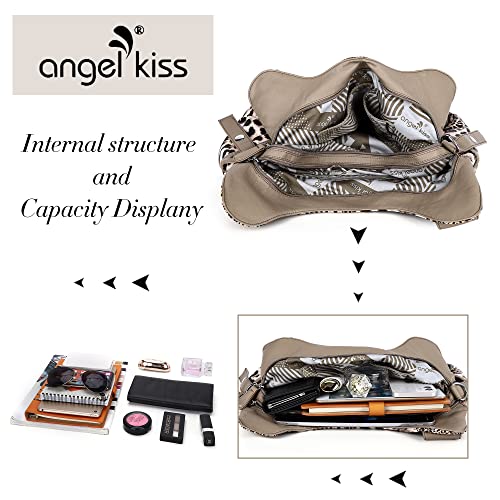 Image of Angelkiss Hobo Purses and handbags for Women Satchel Handbag Women Purses Large Daily Shoulder Bags