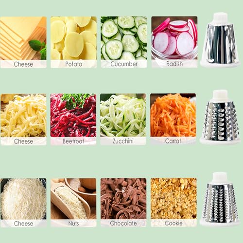 Cheese Grater with Handle, Multifunctional Manual Rotary Cheese Grater - image 4