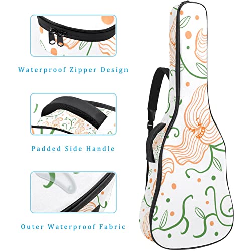 Housse de transport étanche pour guitare avec bandoulière réglable Motif ethnique Fleurs, Multicolore 05, 42.9×16.9×4.7… - Les Beatles, Paul McCartney, John Lennon, RIngo Starr, George Harrison Housse de transport étanche pour guitare avec bandoulière réglable Motif ethnique Fleurs, Multicolore 05, 42.9x16.9x4.7… – Image 5