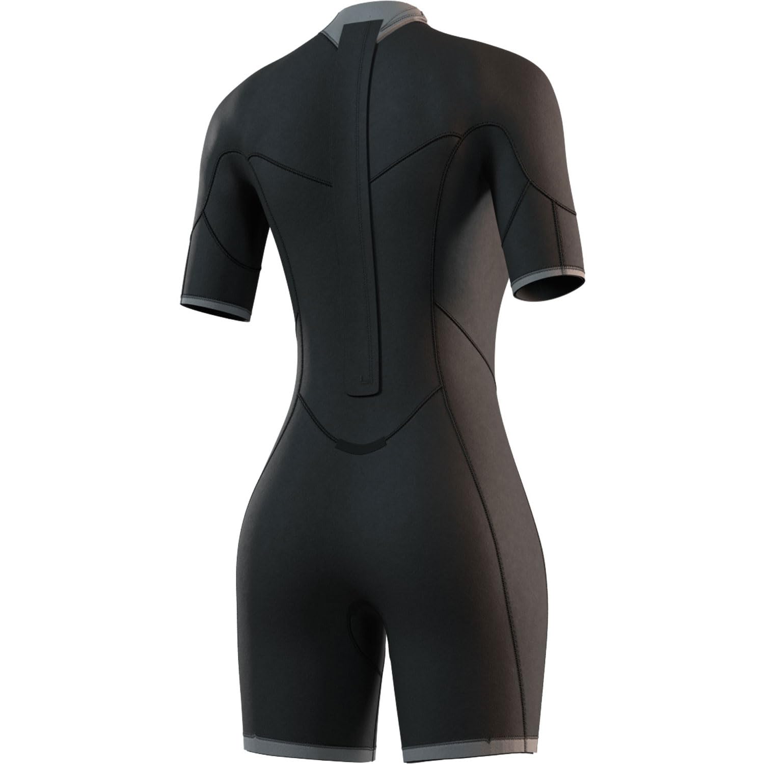 Mystic Wassersport - Surf Kitesurf & Windsurf Damen Kurzoverall mit 3/2 mm Reißverschluss hinten dunkelviolett