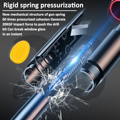 Safehammer - 2025 Upgraded Safe Hammer Glass Breaker Under Water, Car Hammer Seatbelt Cutter Window Breaker Emergency Escape Tool, Safehammer Glass Breaker for New Cars (3PCS) - Image 5